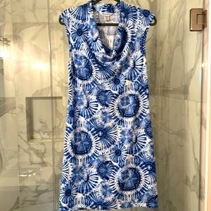 Tommy Bahama Spring/Summer Dress, Size M, C- Blue & White, Sleeveless